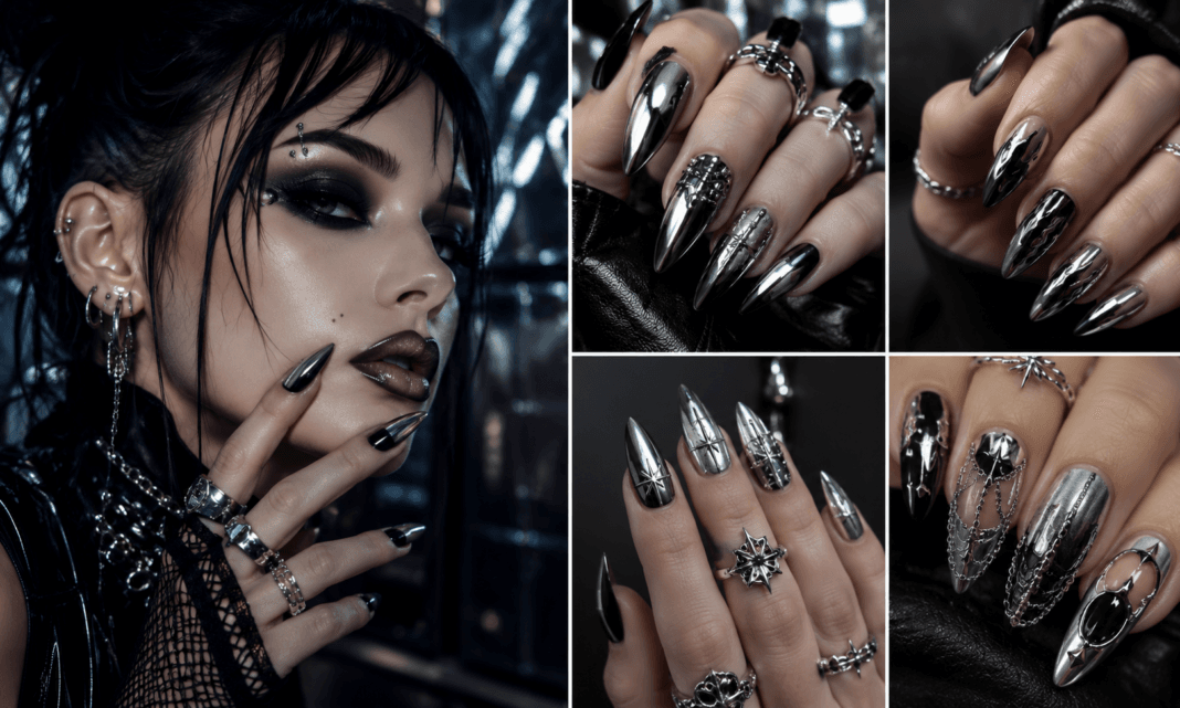 Cyber Goth Chrome Nails: The Metallic Nail Trend for 2026