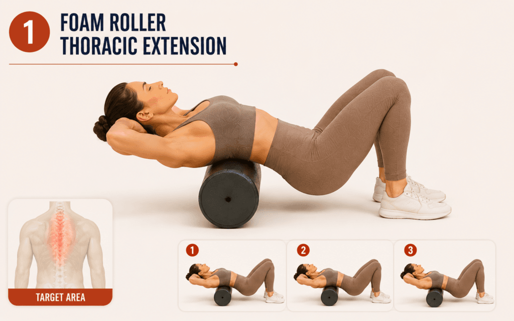 Foam Roller Thoracic Extension