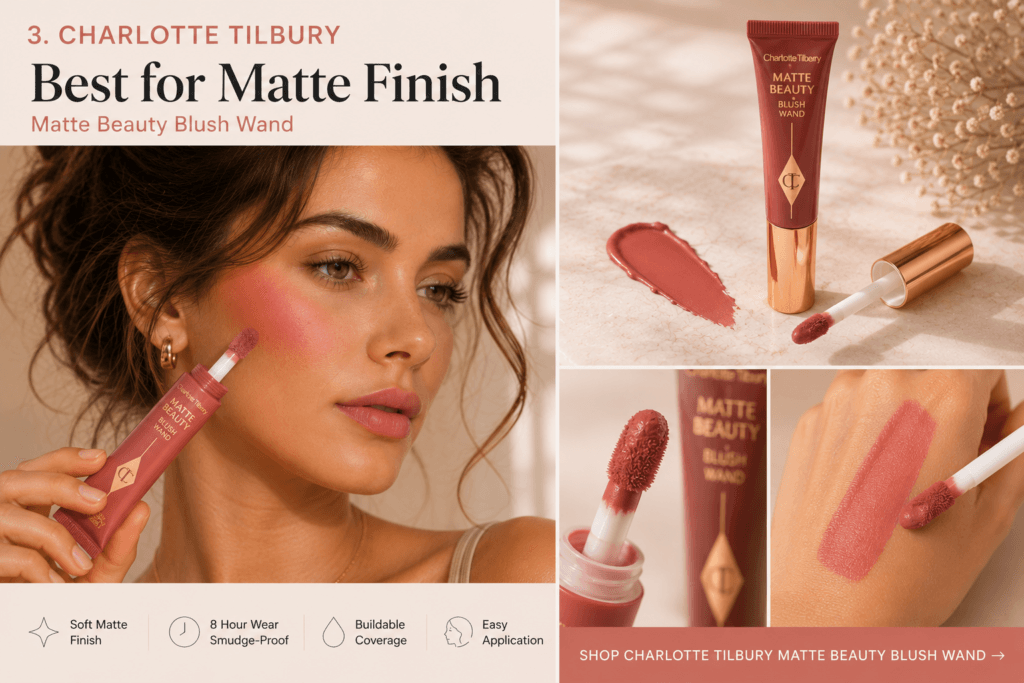 Charlotte Tilbury Matte Beauty Blush Wand — Best for Matte Finish