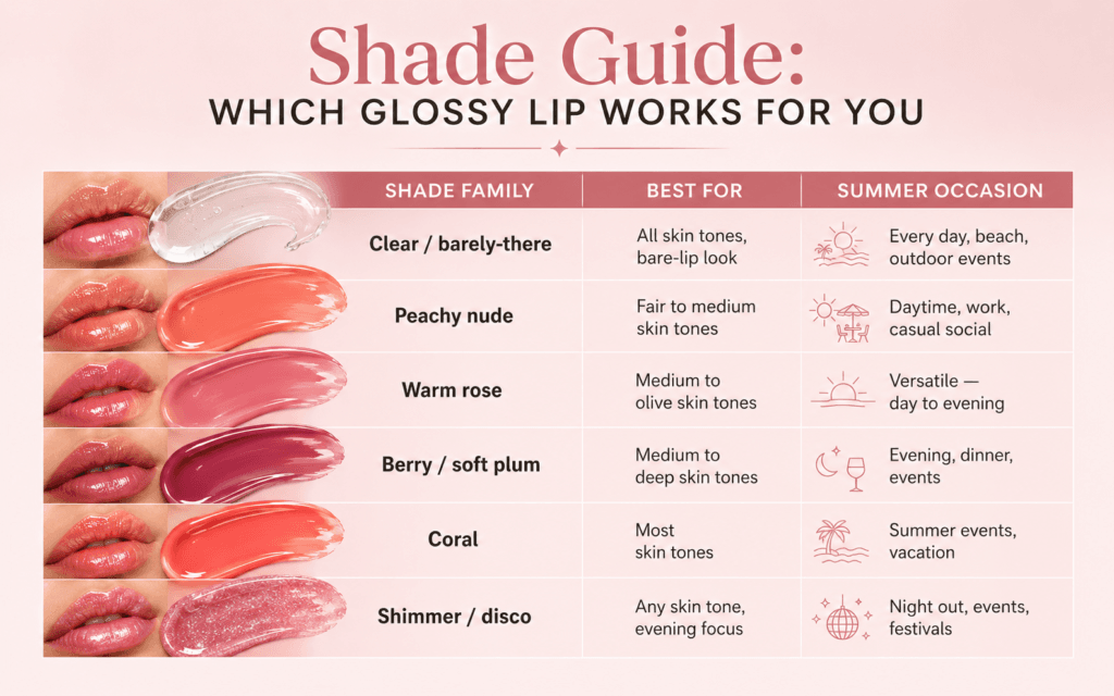 Shade Guide: Which Glossy Lip Works for You