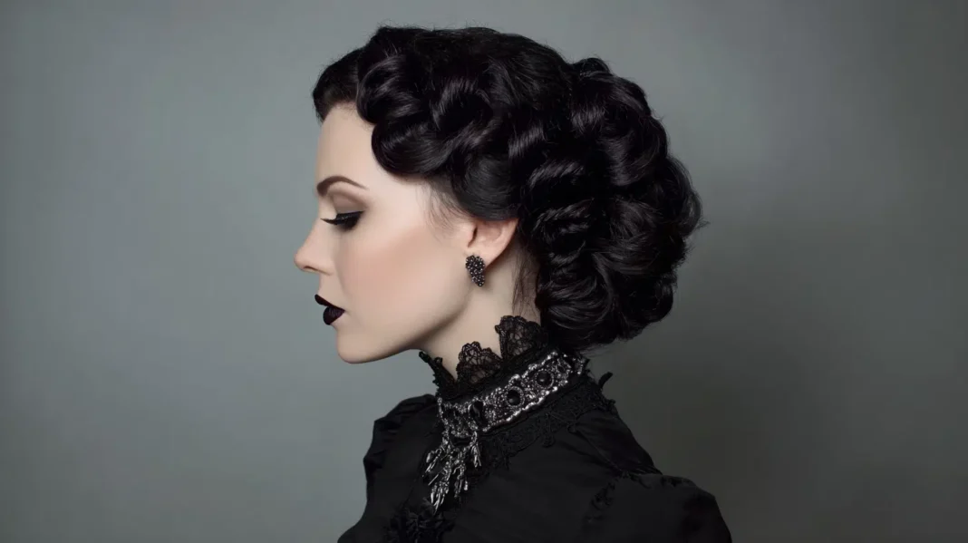 Gothic Romantic Hairstyles: Twisted Updos & Dark Glam Looks for Fall