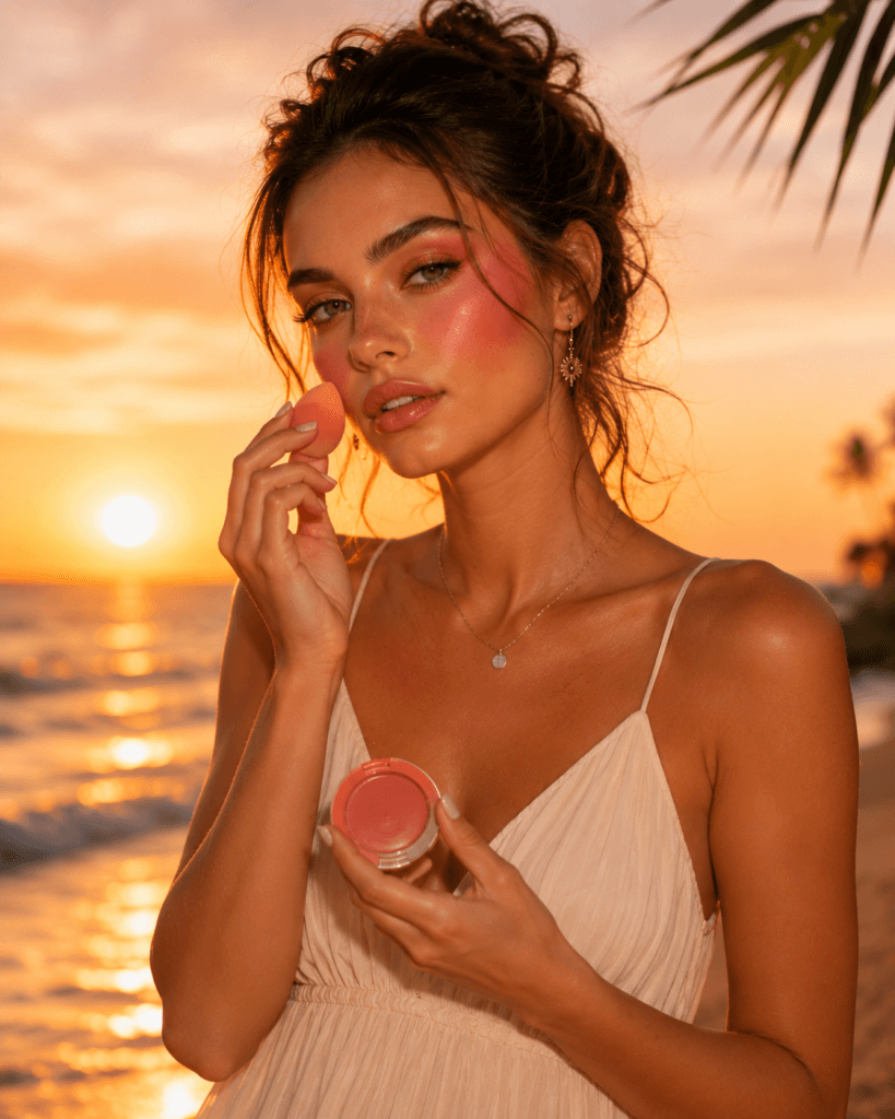 How to Get the Sunset Blush Look — Step by Step